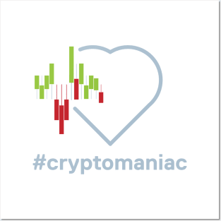 Crypto heartbeat Posters and Art